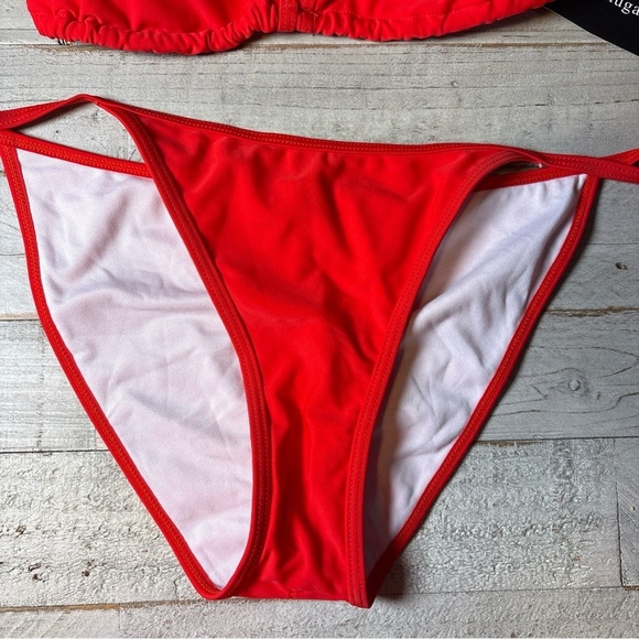 Suvimuga Classic String Bikini 2 Pc Swimsuit Womens Size Large Red NWT - Picture 3 of 14